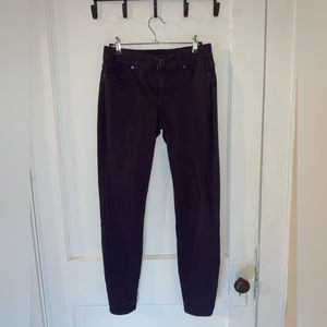 Maurices Skinny Jeans Womens Size Small Reg Purple Denim